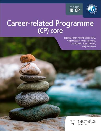 Textbook cover titled Career-related Programme (CP) core featuring a stack of balanced river stones.