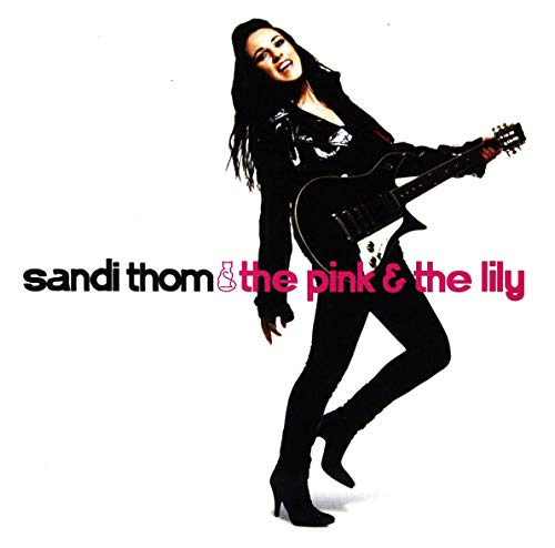 Album cover featuring Sandi Thom with a guitar, pink and black text.