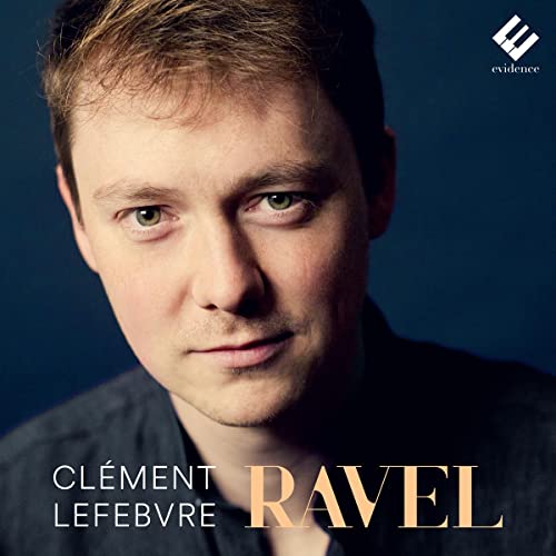 Close-up portrait of Clément Lefebvre, album cover for Ravel music.