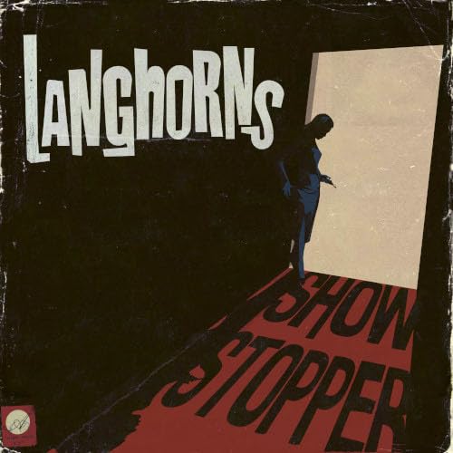 Vinyl album cover for Langhorns' "Showstopper" featuring a silhouetted figure.