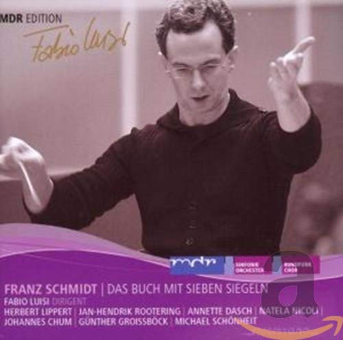 CD cover featuring a man in black with raised hand, pink accents.