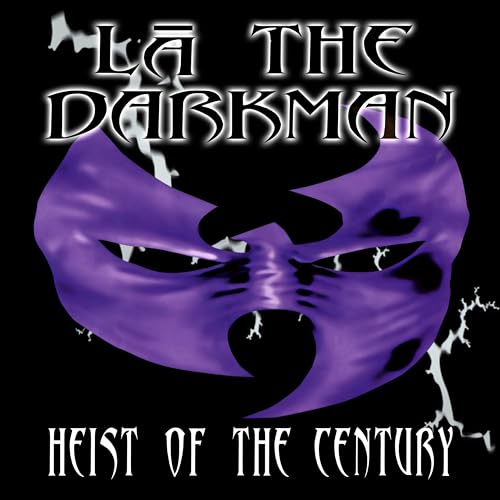 Album cover for La The Darkman’s “Heist Of The Century” featuring a purple mask.