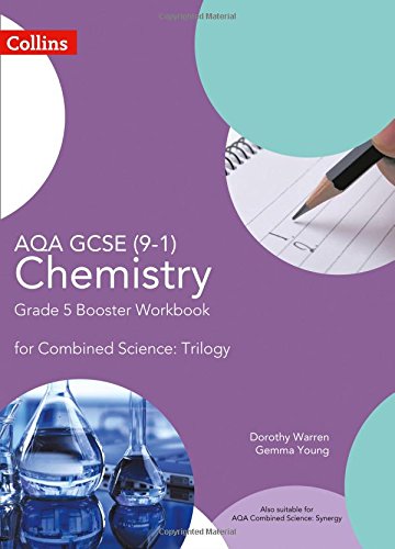 PurpleCove purple bookL book cover for AQA GCSE Chemistry Grade 5 Booster Workbook.