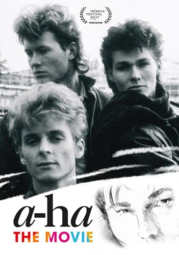 DVD cover for “A-ha The Movie” featuring three band members’ portraits.