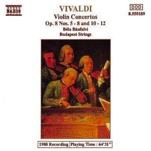 CD cover for Vivaldi violin concertos featuring a classical painting.
