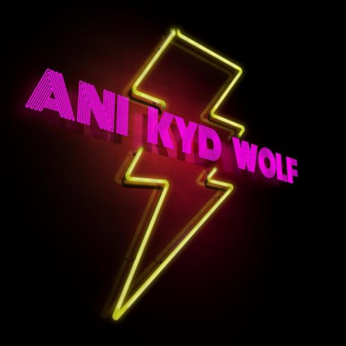 Ani Kyd Wolf album cover featuring a neon lightning bolt design.