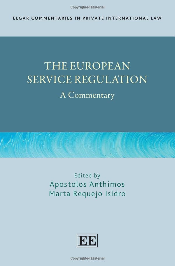 The European Service Regulation: A Commentary