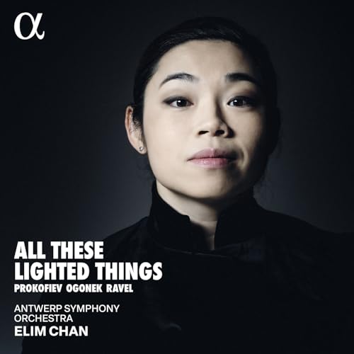 CD cover featuring portrait of Elim Chan, conductor, with text details.