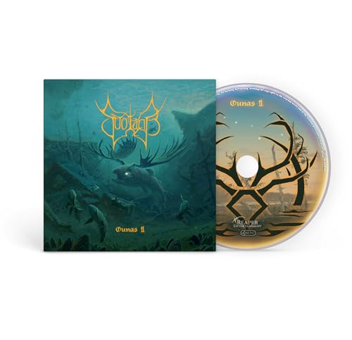CD case and disc for Suotana - Ounas II, with antler imagery.