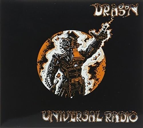 CD cover for Dragon’s “Universal Radio” featuring a robotic figure.