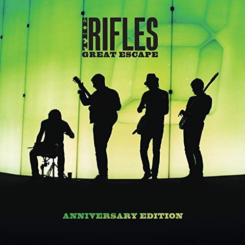 Green album cover featuring silhouettes of four band members against a bright green background.