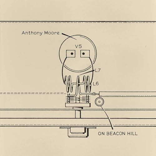 Vinyl record cover: schematic drawing of a lightbulb with text.