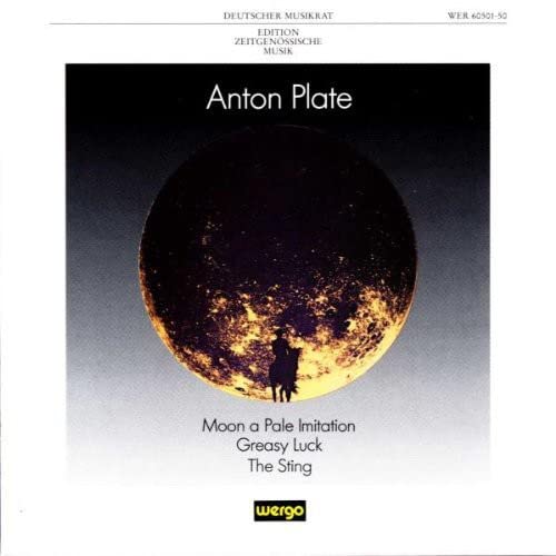 CD cover: a dark, textured moon with a silhouetted rider below.