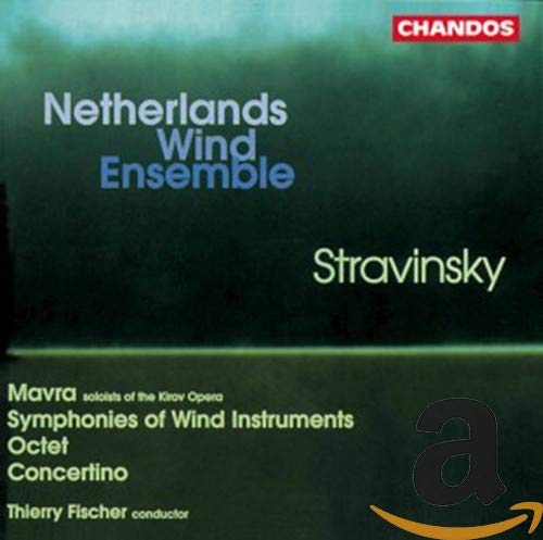 CD cover for Stravinsky’s “Mavra” performed by Netherlands Wind Ensemble.