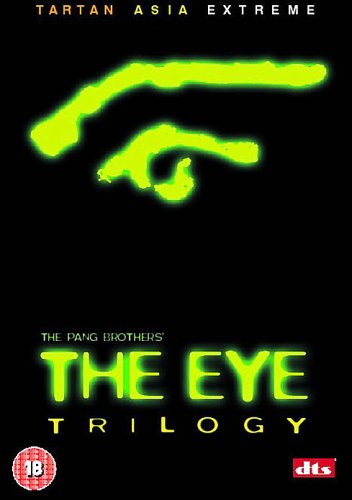 Black DVD cover with a glowing green eye and text: "The Eye Trilogy".