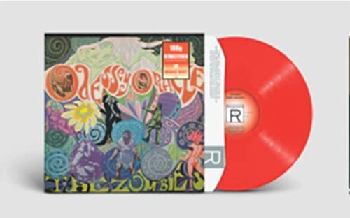 The Zombies’ “Odessey & Oracle” vinyl record with colorful album art.