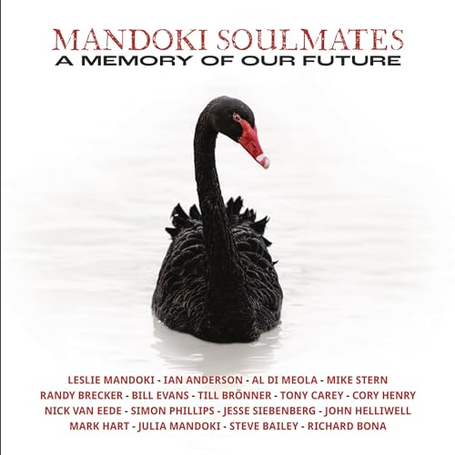 Vinyl album cover featuring a black swan on a light background.