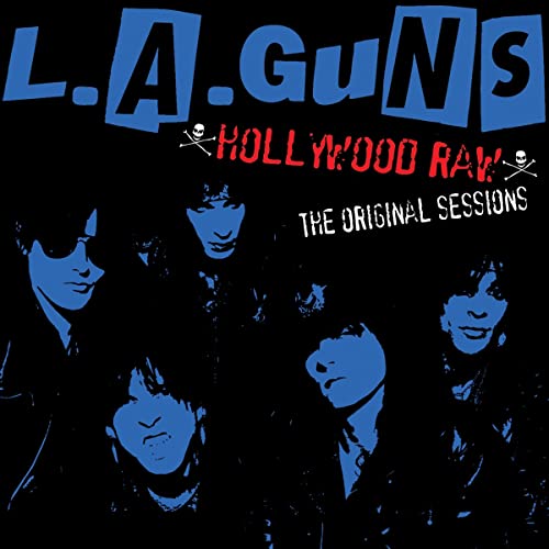 L.A. Guns CD cover featuring band members in blue and black tones.