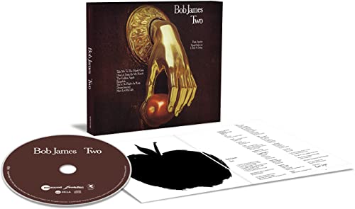 Bob James "Two" CD case with gold hand and red apple imagery.