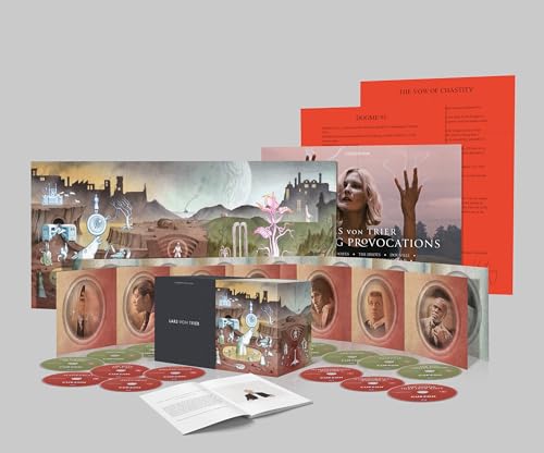 Lars von Trier Curzon Blu-ray box set with discs, artwork, and an open booklet.