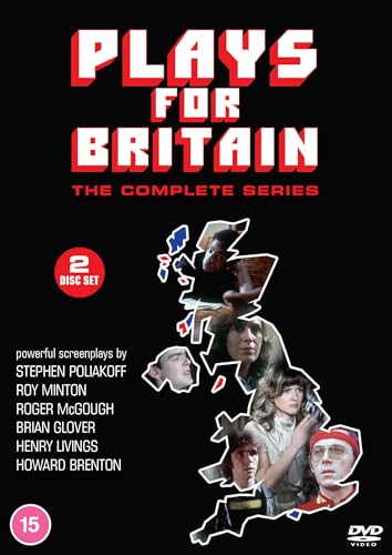 DVD cover for "Plays For Britain" featuring actors and a map of Britain.