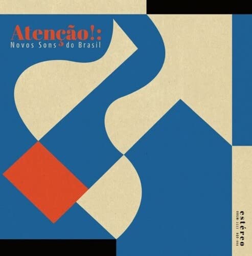 Vinyl record cover: abstract geometric design in blue, red, and beige.