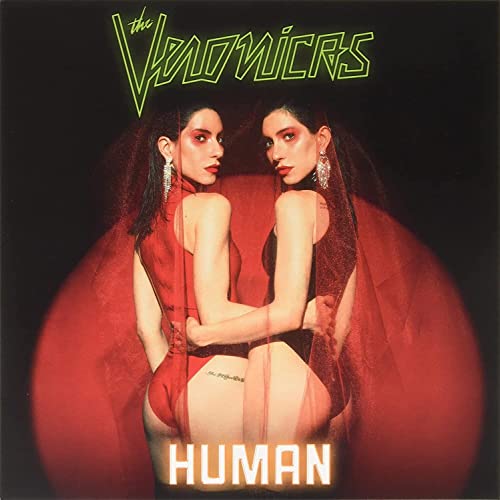 Album cover for The Veronicas’ “Human” featuring two women in red.