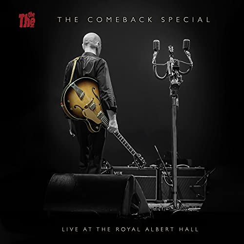Album cover: man with guitar facing vintage microphones, live at Royal Albert Hall.