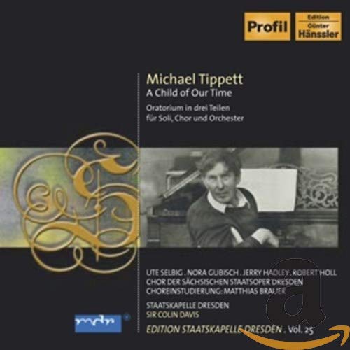 CD cover for Michael Tippett’s “A Child of Our Time” with portrait.