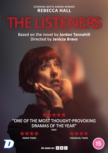 Woman with short red hair and hand on chin on a DVD cover.