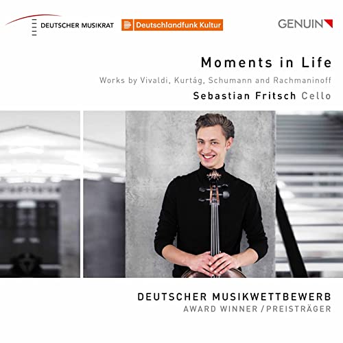 CD cover featuring cellist Sebastian Fritsch, award winner.