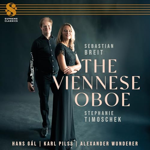 CD cover featuring a man and woman, text “The Viennese Oboe”.