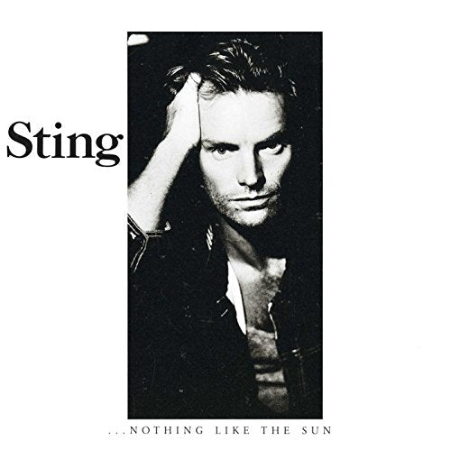 Black and white portrait of Sting from the album cover Nothing Like The Sun.