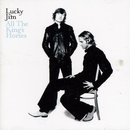 Black and white CD cover featuring two men in dark clothing.