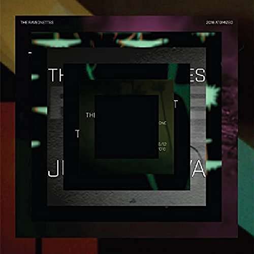 CD cover for Raveonettes’ “Atomized,” featuring abstract geometric shapes and text.