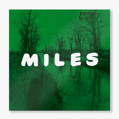 Green album cover with “MILES” in white text and bare trees.