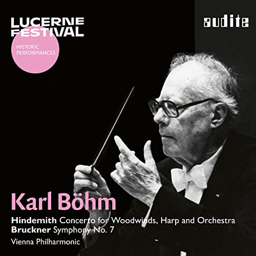 CD cover featuring conductor Karl Böhm in a black and white portrait.