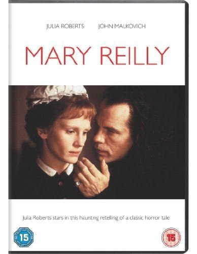 DVD cover for “Mary Reilly” featuring Julia Roberts and John Malkovich.