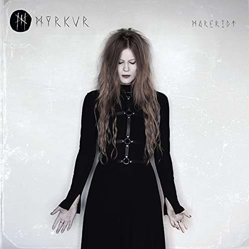 Myrkur album cover: woman with long hair in a dark dress.