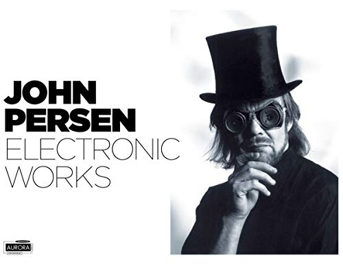 CD cover for John Persen’s “Electronic Works” featuring a man in a top hat.