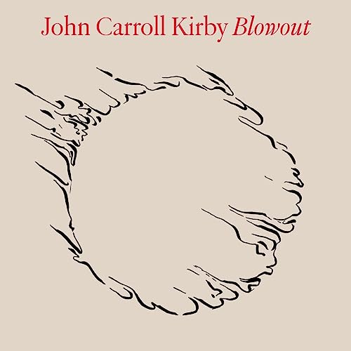 Album cover for John Carroll Kirby’s “Blowout” with abstract line art.