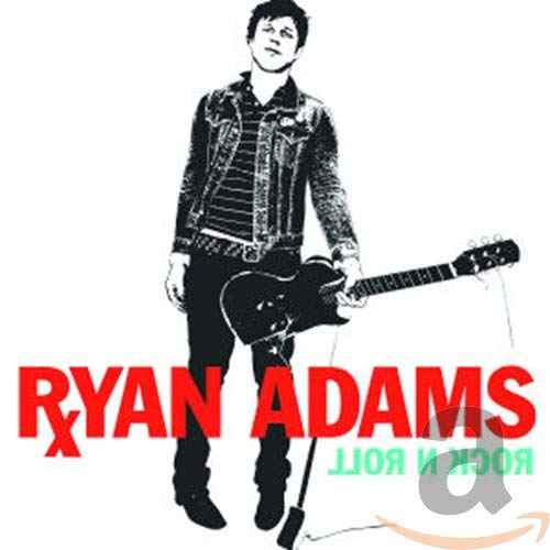 Ryan Adams album cover: black and white portrait of a musician with guitar.