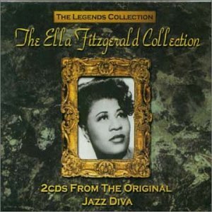 CD cover for Ella Fitzgerald’s “The Legends Collection” with portrait.