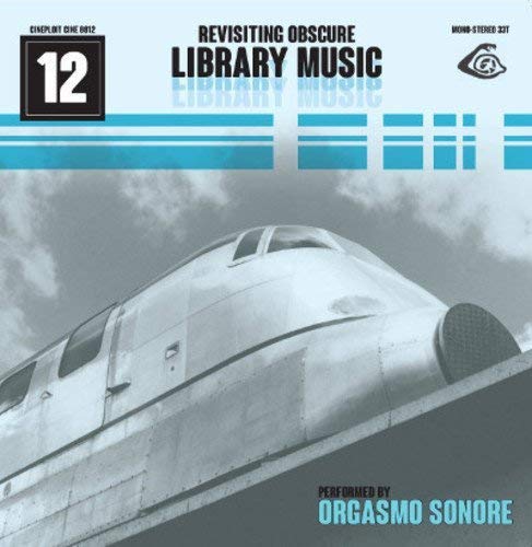 CD cover with airplane image and text: "Revisiting Obscure Library Music".