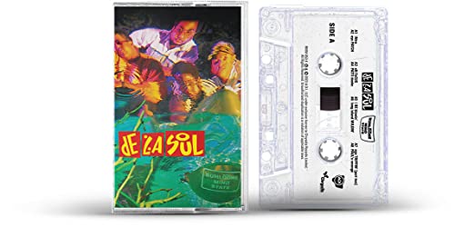 De La Soul cassette tape with colorful cover art of the group.