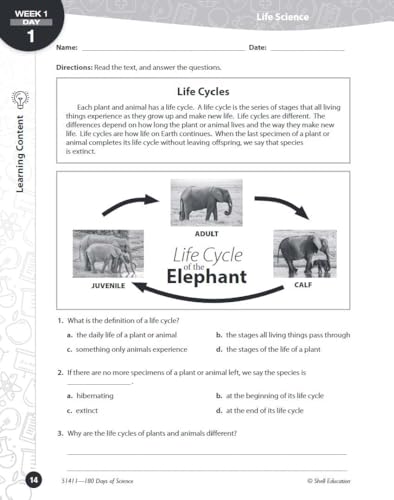 180 Days™: Science for Fifth Grade : Practice, Assess, Diagnose