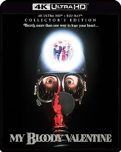 My Bloody Valentine" Blu-ray cover featuring a masked figure and hearts.