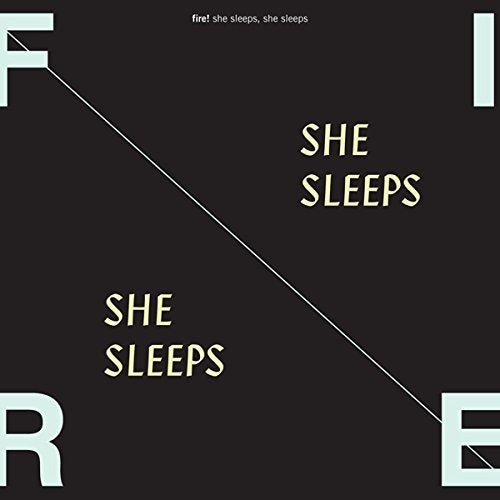 Vinyl record of Fire! album “She Sleeps, She Sleeps” with barcode.