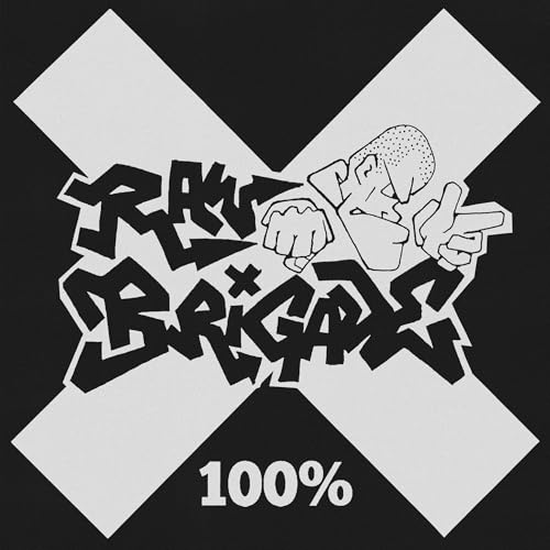 Black and white CD cover with graffiti-style text and a sketched face.