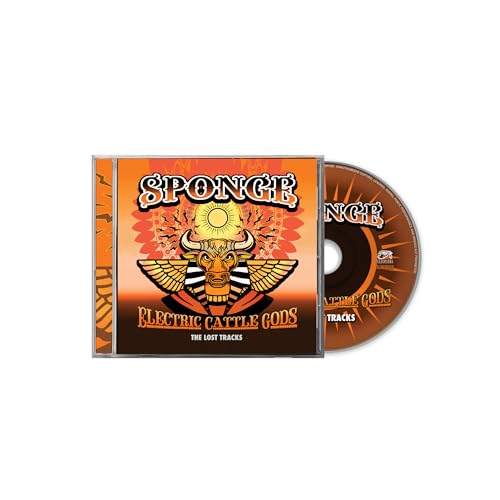 CD case for “Sponge - Electric Cattle Gods” with bull and sun imagery.